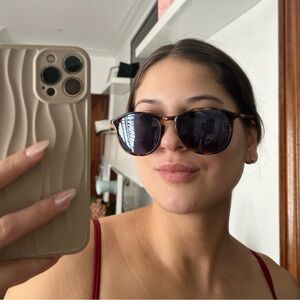 MONCLER Sunglasses w/ Puffer Pouch